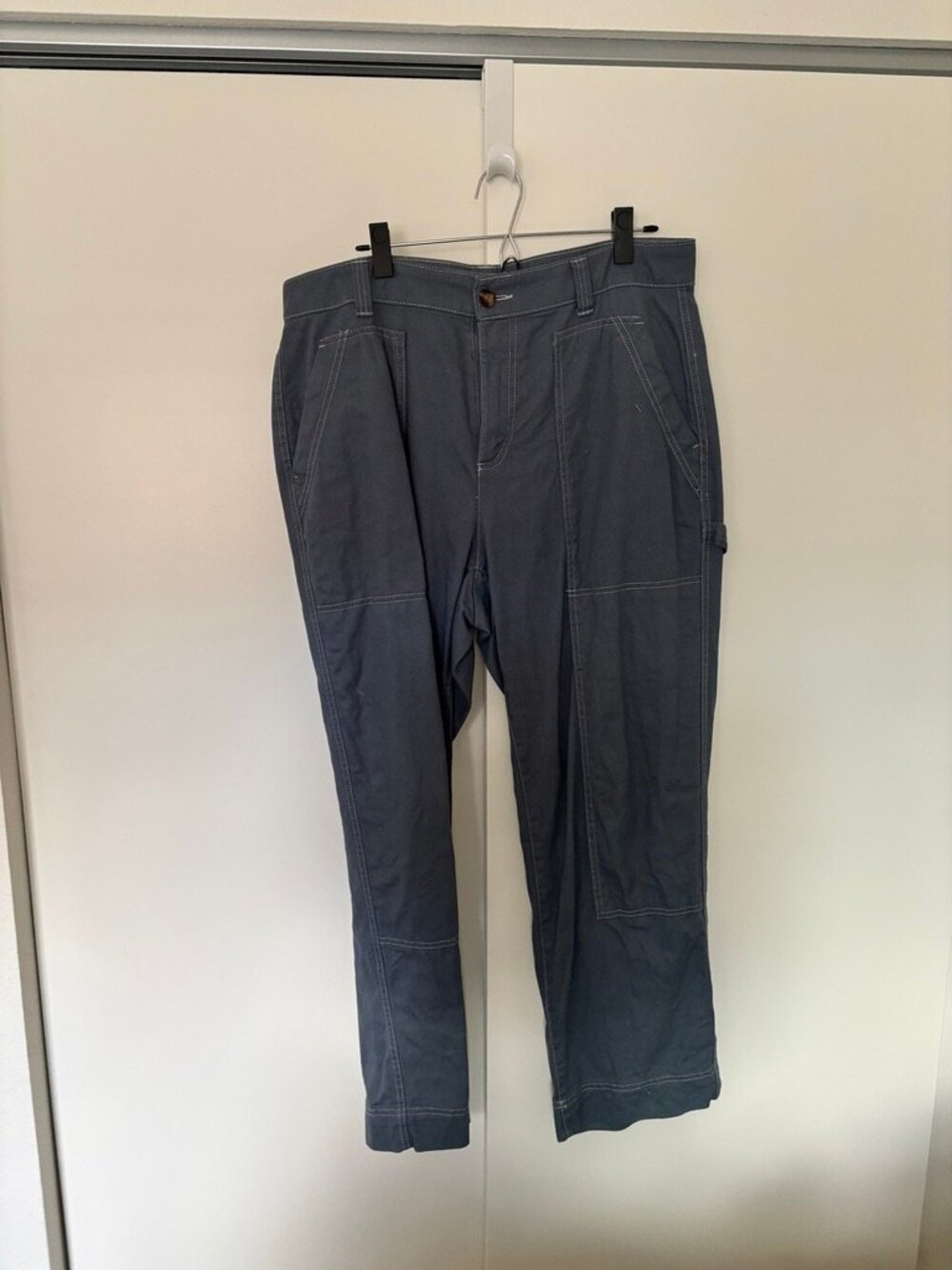 Old Navy size 14 midrise striaght blue painters pants
